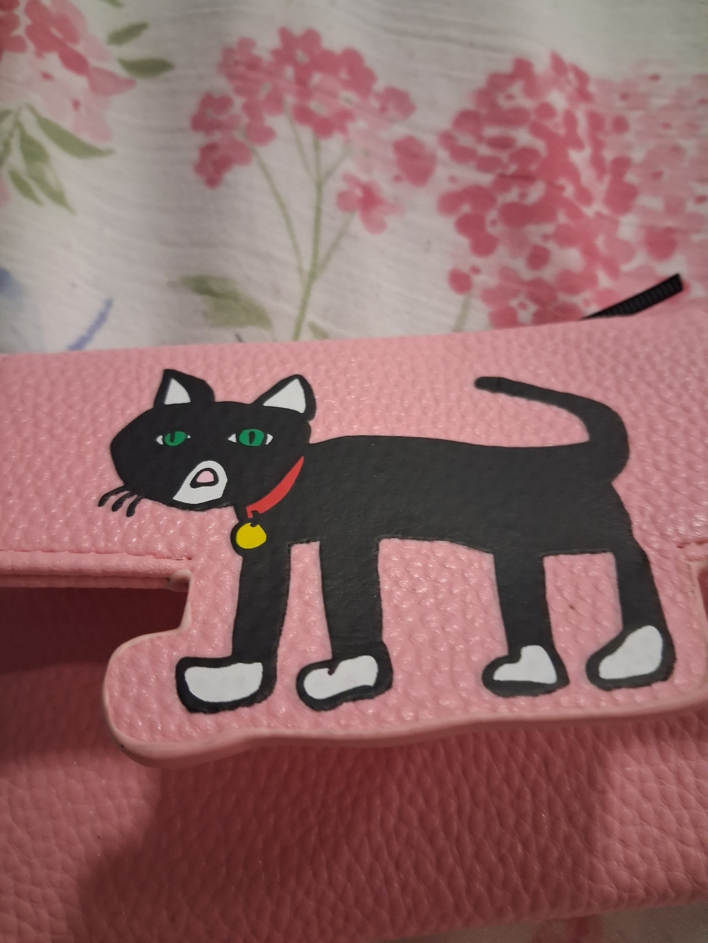 Pink Cat Accent Wristlet Wallet - Picture 2 of 4